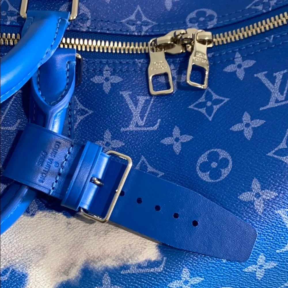 Louis Vuitton Blue Cloud Keepall Virgil Abloh Limited Edition Runway